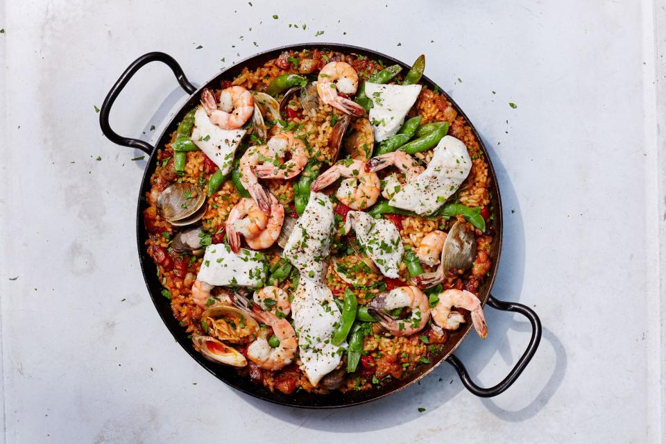 Grilled Seafood Paella