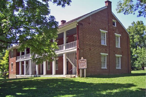     Shawnee Methodist Mission, North Building, National Historic Landmark, Fairway, Kansas (public domain)