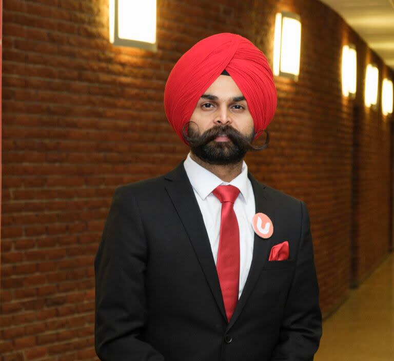 Damanpreet Singh is the president of the Cape Breton University students' union. 