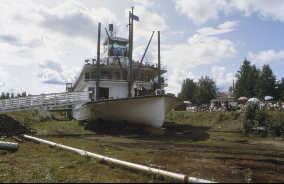 The SS Nenana, with summer visitors, is seen in Fairbanks in 2008. The historic steamship is housed at Pioneer Park in Fairbanks. (Photo provided by National Park Service)