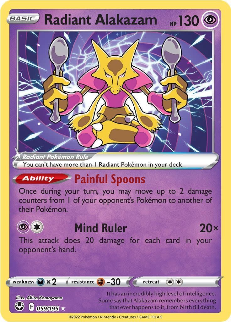 The Radian Alakazam card.