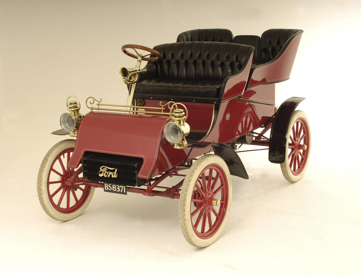 1903 Ford Model A. Artist: Unknown. (Photo by National Motor Museum/Heritage Images/Getty Images)