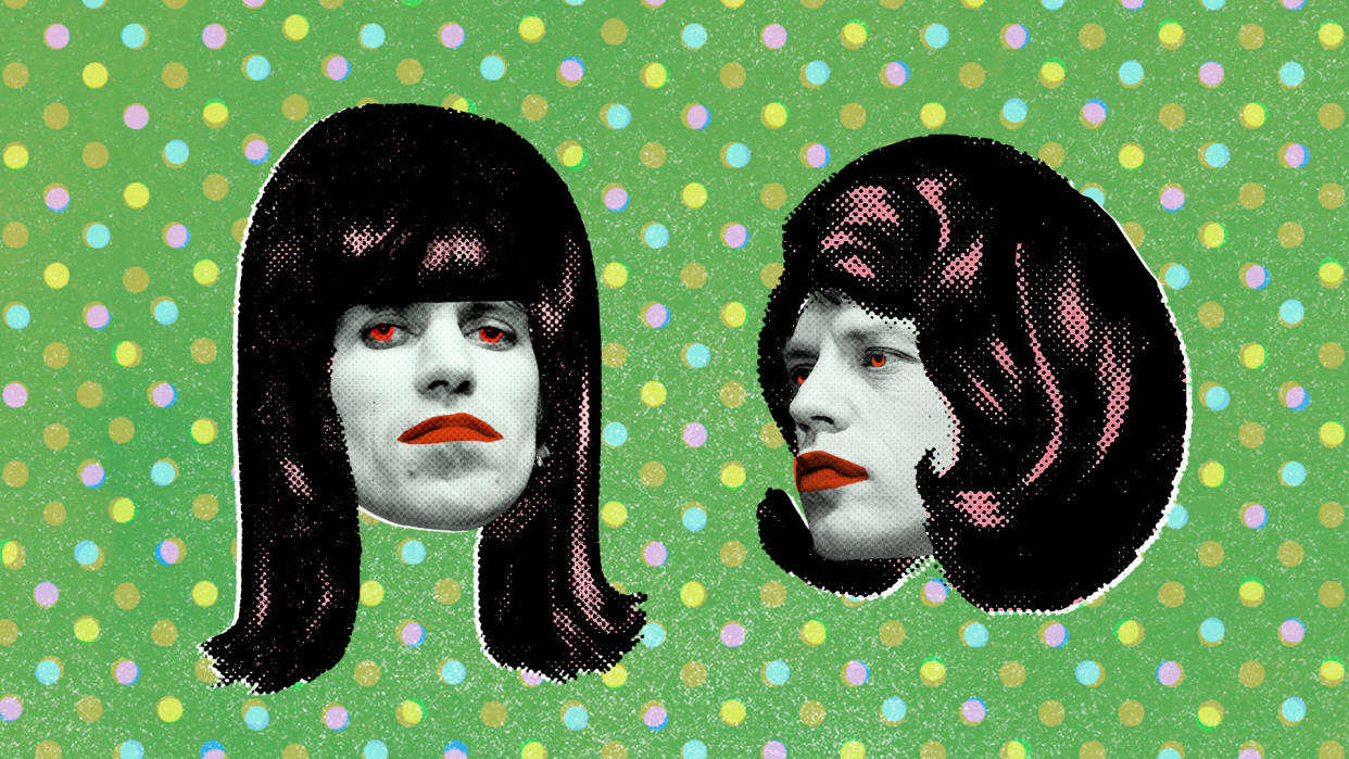 Keith Richards, Mick Jagger (lllustration: Nathalie Cruz for Yahoo / Photos: Getty Images)