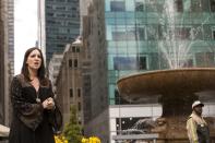 Actress Rachel Pearl performs as Paulina in "The Winter's Tale" during Bryant Park's celebration of Shakespeare's 450th birthday in New York April 23, 2014. Members of The Drilling Company celebrated Shakespeare's birthday (and the date of his death) by reciting speeches, soliloquies, sonnets, and other works throughout the park. REUTERS/Brendan McDermid (UNITED STATES - Tags: ENTERTAINMENT ENVIRONMENT)