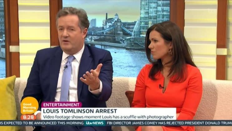 Piers spoke out in Louis’ defence this morning.