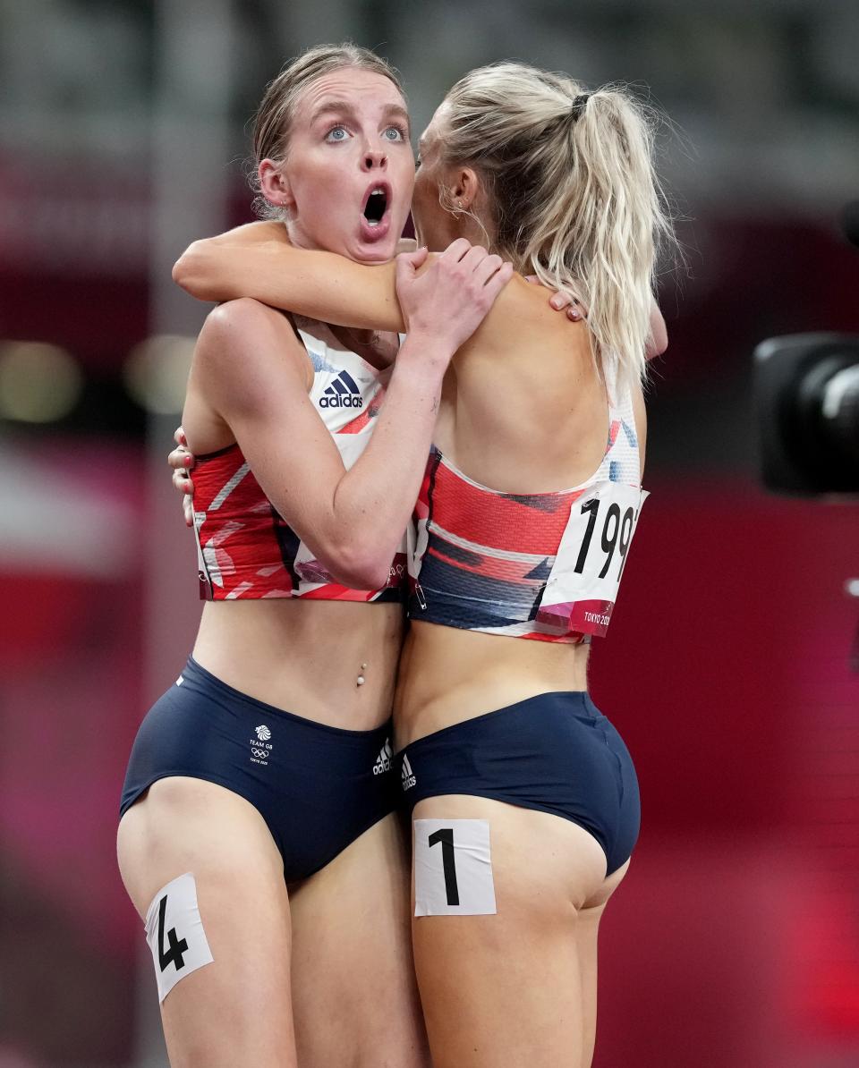 Keely Hodgkinson was stunned after coming second place in the 800 metres (Martin Rickett/PA) (PA Wire)