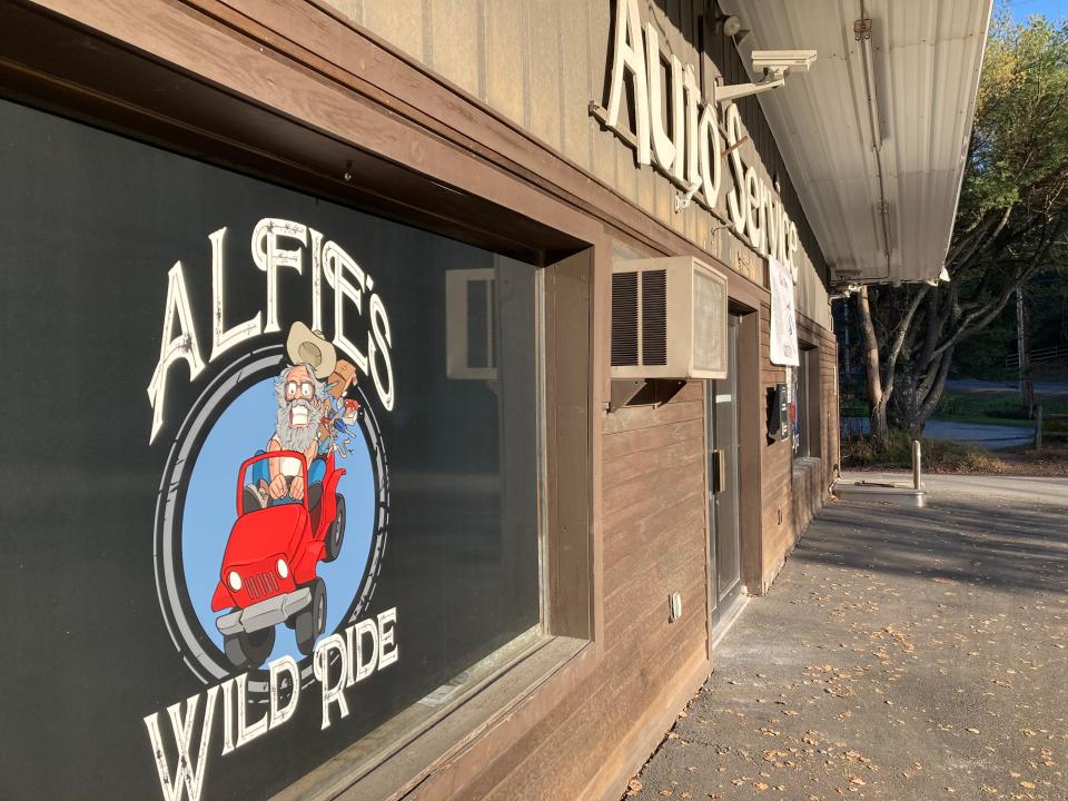 Alfie's Wild Ride, shown Nov. 8, 2021, occupies a former auto-service station on the Mountain Road in Stowe.