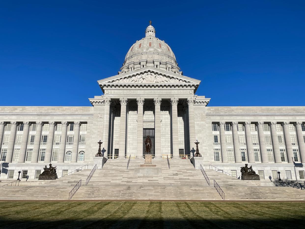 The Missouri State Capitol building in Jefferson City on Dec. 12, 2023.