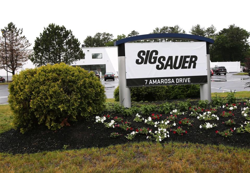 Sig Sauer is located at 7 Amarosa Drive in Rochester.