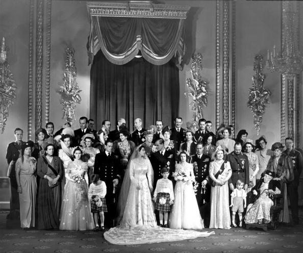 Queen Elizabeth and Prince Philip’s wedding portrait from 1947<em> (Photo: Getty)</em>