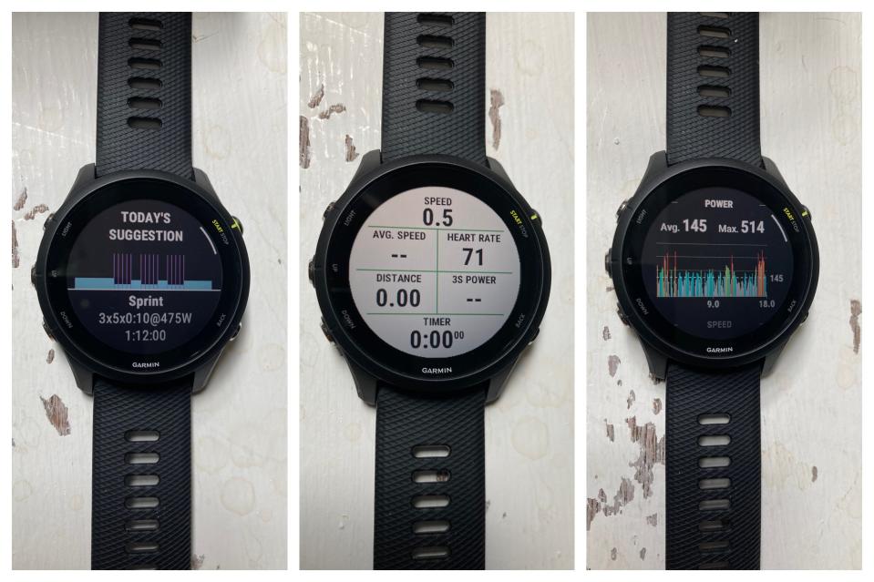 Garmin Forerunner 255 sports displays x 3