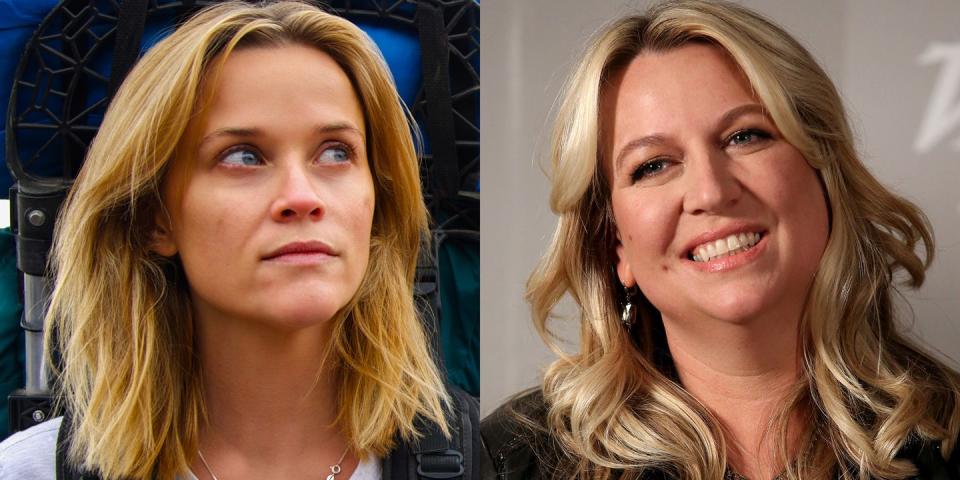 <p>Witherspoon played author Cheryl Strayed in the 2014 movie <em>Wild</em>. The film recounts Strayed's journey of self-discovery while hiking along the Pacific Crest Trail, and is based on Strayed's 2012 memoir <em>Wild: From Lost to Found on the Pacific Crest Trail.</em></p>