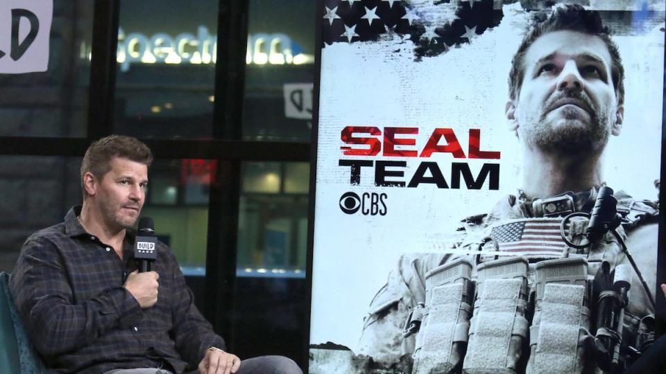 David Boreanaz interviewed for TV show SEAL Team, 2019