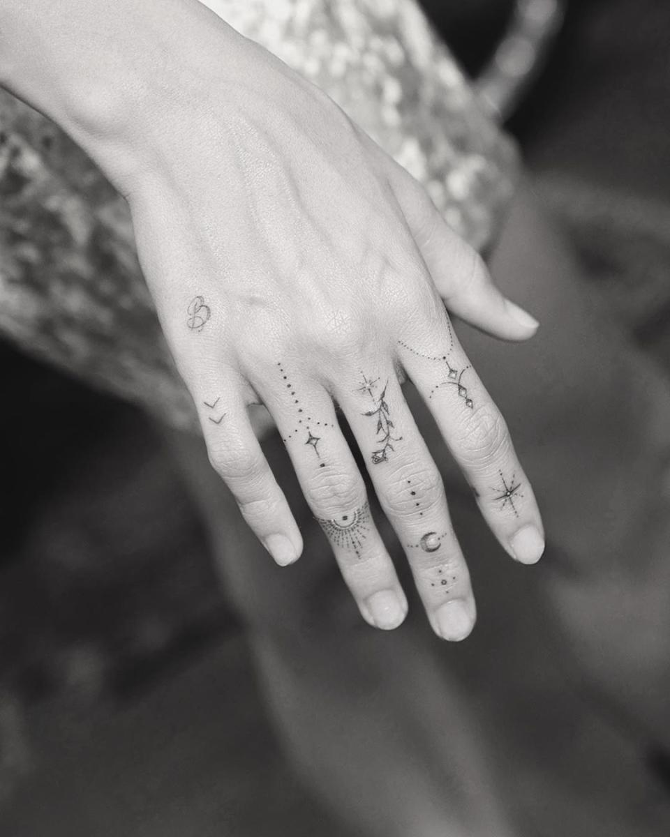 Hailey Bieber’s Hand Tattoos