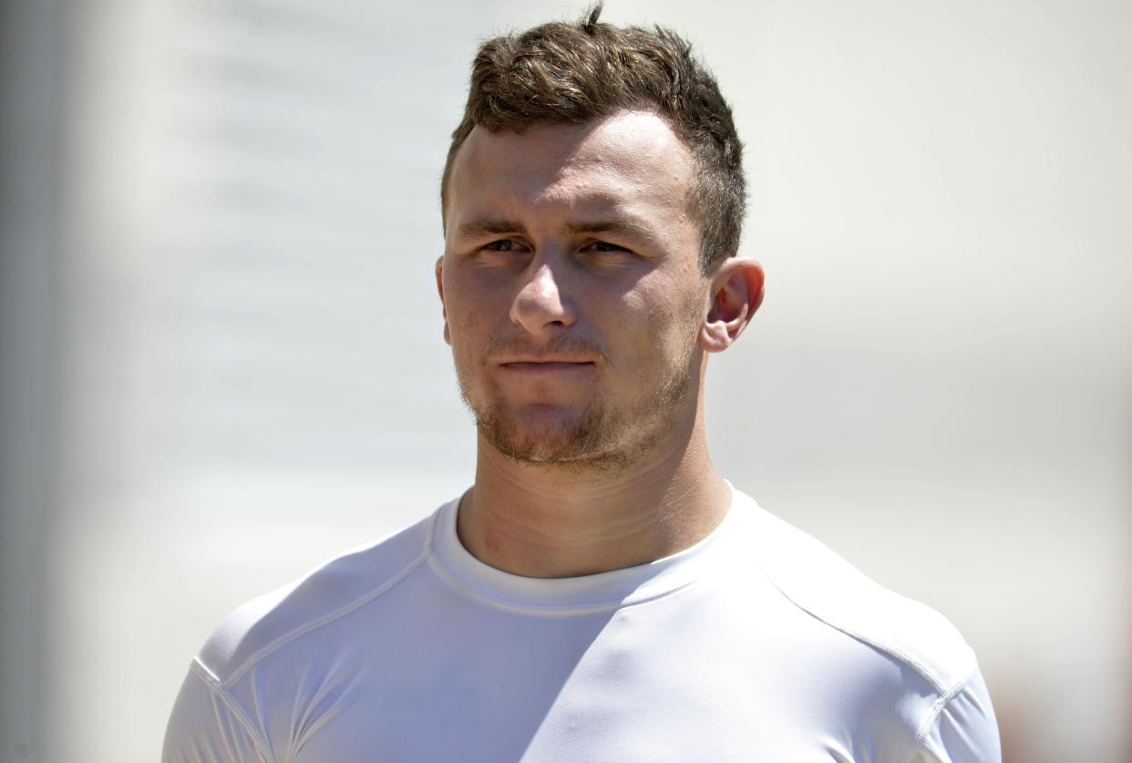 Johnny Manziel has previously asked for privacy regarding his breakup. (AP)