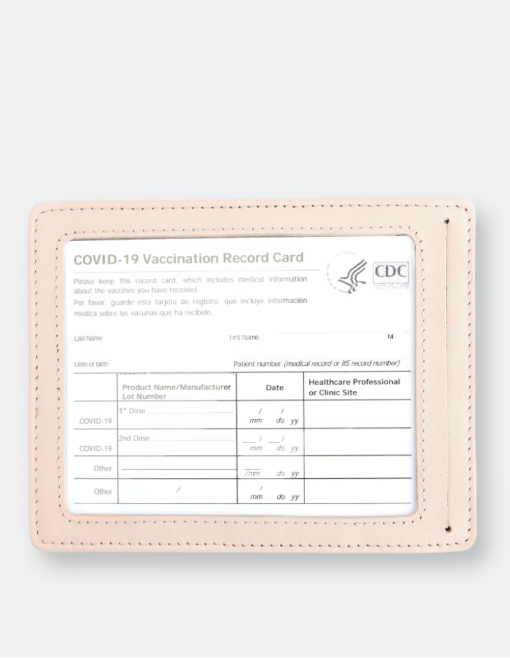 4) Royce Leather Vaccine Card Holder