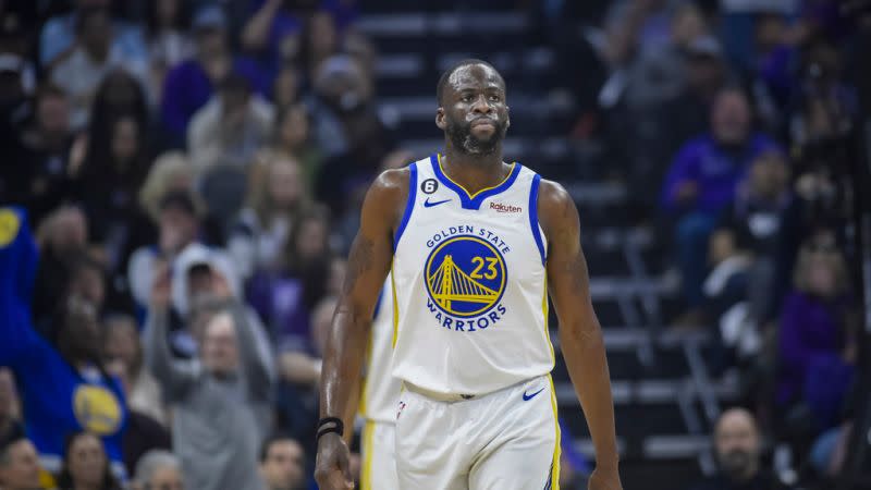 ▲金州勇士明星大前鋒Draymond Green在首輪季後賽G3被禁賽一場。（圖／美聯社／達志影像）