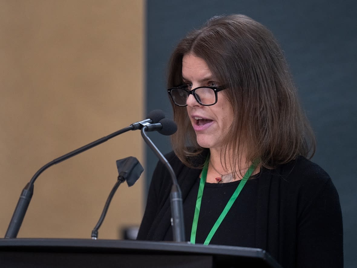 Erin Breen represented women's groups in Newfoundland and Labrador at the Mass Casualty Commission inquiry into the 2020 mass murders in rural Nova Scotia.  (The Canadian Press/Andrew Vaughan - image credit)