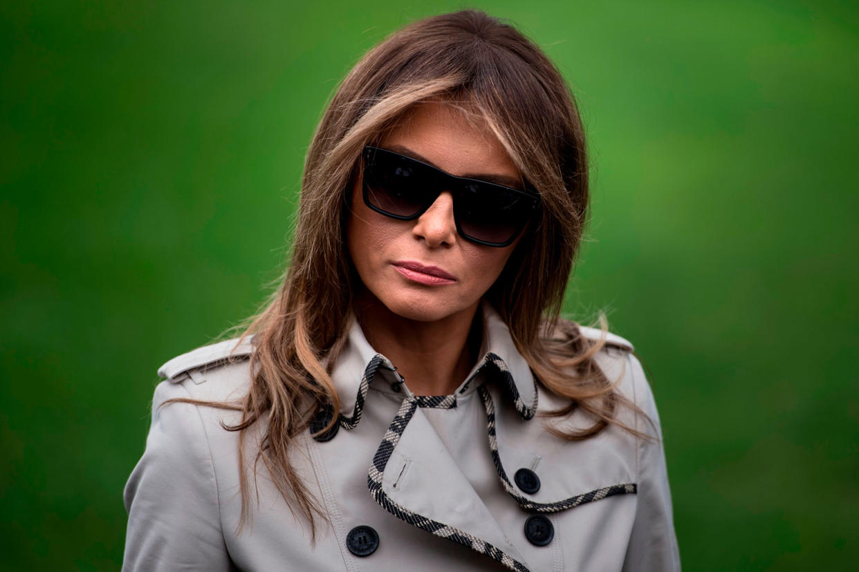 Robot: Twitter is speculating that the First Lady has been replaced: AFP/Getty Images