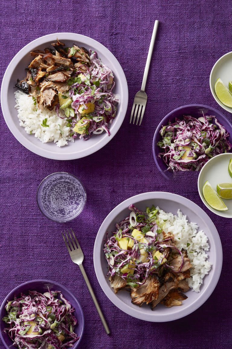 Honey-Lime Pork with Pineapple Slaw