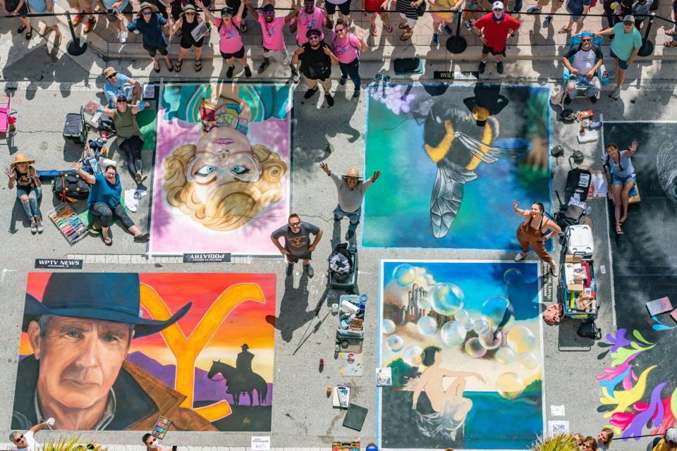 Experience the fun and excitement of the Lake Worth Beach Street Painting Festival this weekend.