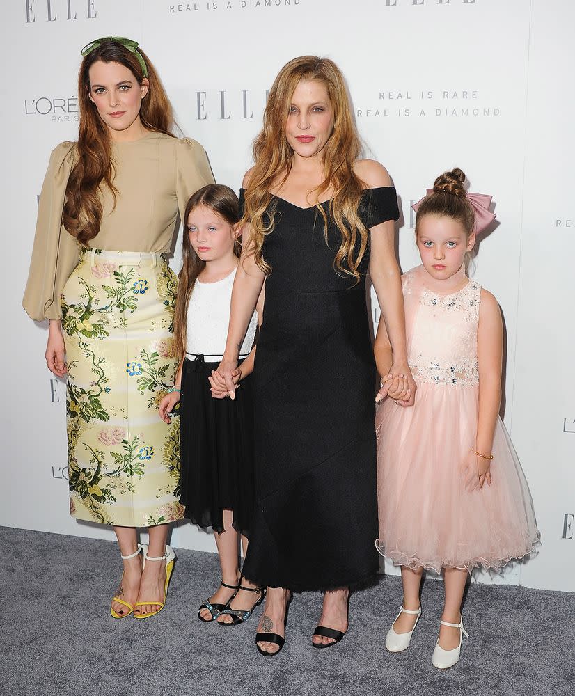 Lisa Marie Presley and her daughters