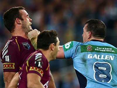 Just who Paul Gallen will start a fight with next will be the big question for Paul Gallen on Wednesday night. His fight with Nate Myles added extra spice to what already will be a feisty encounter at Suncorp.