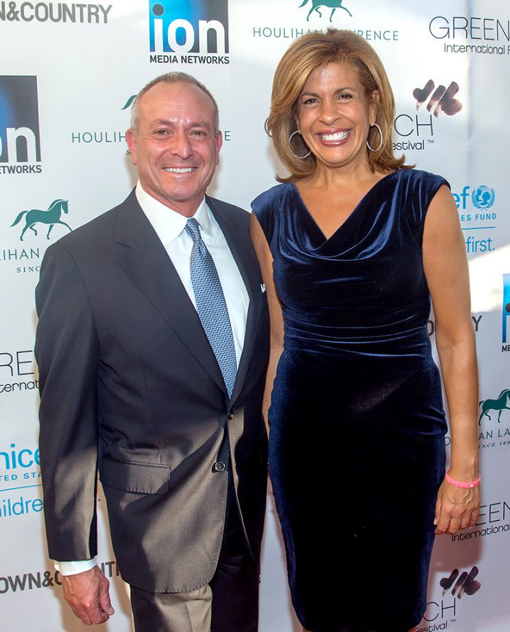 Joel Schiffman and Hoda Kotb are celebrating four years together and a new addition to the family. (Photo: Mark Sagliocco/WireImage)