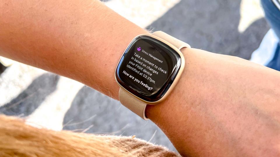 Fitbit Sense 2 stress management check in