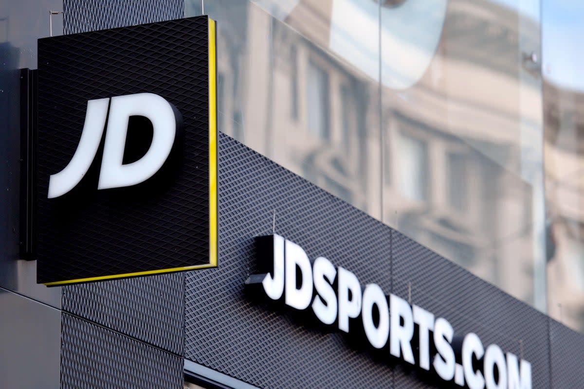 Retail chain JD Sports Fashion has said annual profits will be towards the top end of expectations (Nicholas T Ansell/PA) (PA Wire)