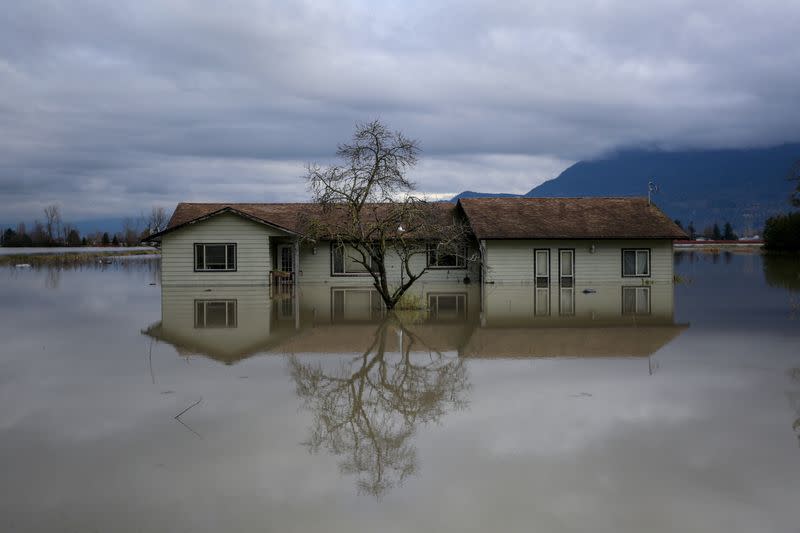 FILE PHOTO: Floodwaters in the Yarrow, Chilliwack, British Columbia