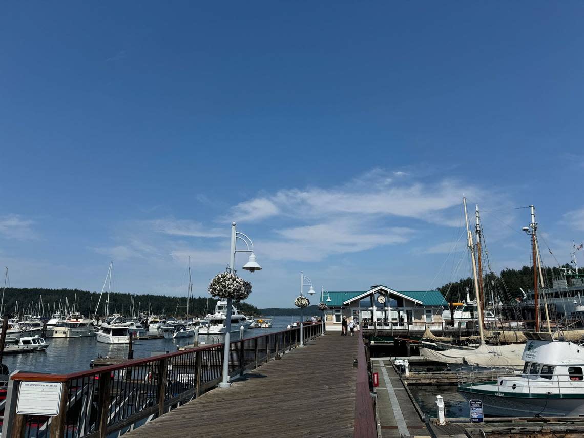 The Friday Harbor marina at 204 Front St., Friday Harbor, Wash. on August 2, 2024.