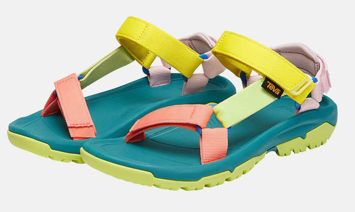 Outdoor Voices and Teva's sandals are finally here. Find out how you can grab a pair of the popular shoes here.