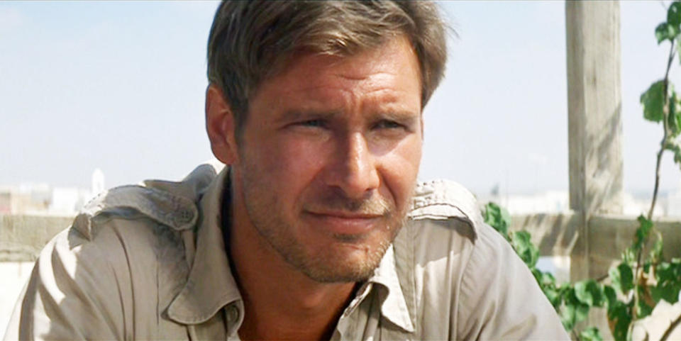 Closeup of Harrison Ford