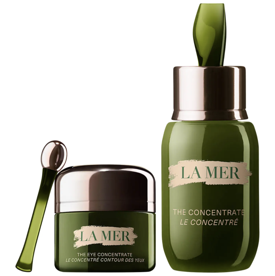 <p><a href="https://go.redirectingat.com?id=74968X1596630&url=https%3A%2F%2Fwww.sephora.com%2Fproduct%2Fla-mer-s-exclusive-concentrate-eye-concentrate-set-P508753&sref=https%3A%2F%2F" rel="nofollow noopener" target="_blank" data-ylk="slk:Shop Now;elm:context_link;itc:0;sec:content-canvas" class="link ">Shop Now</a></p><p>La Mer’s Exclusive Concentrate and Eye Concentrate Set</p><p>$288.00</p><span class="copyright">Sephora</span>