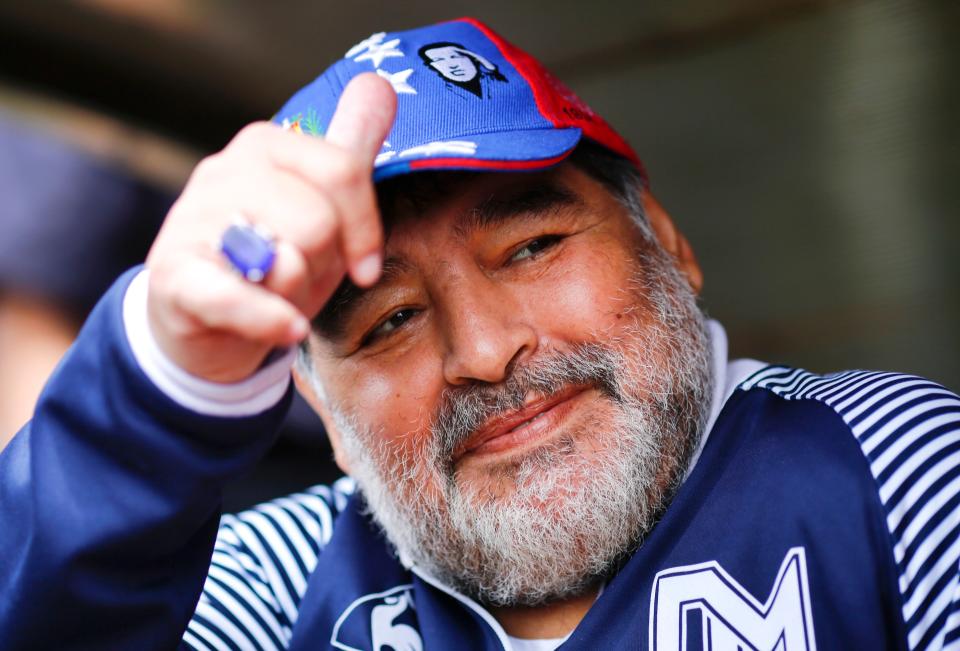 Diego Maradona was reported to have said he didn’t feel well shortly before he died on Wednesday (Getty)