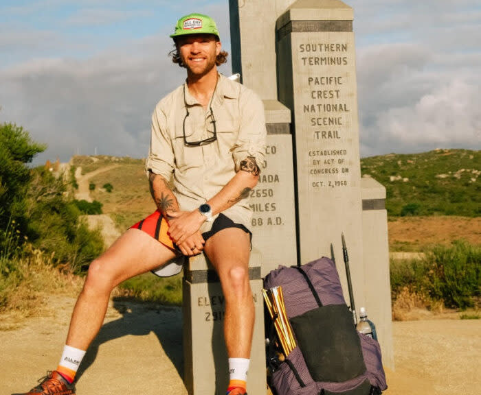 Billy ‘Wahoo’ Meredith at the Southern Terminus of the PCT.