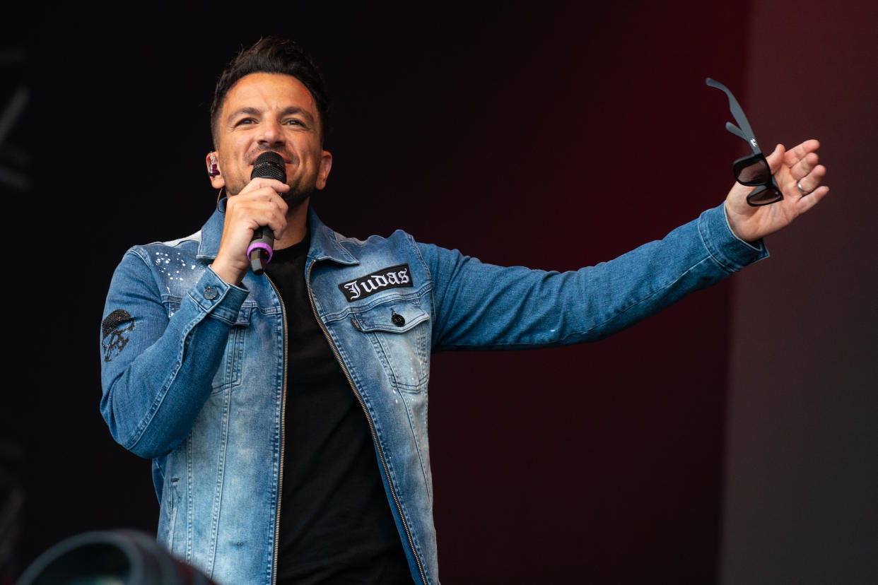 MALDON, ENGLAND - JULY 31: Peter Andre performs at Fantasia on July 31, 2021 in Maldon, England. (Photo by Lorne Thomson/Redferns)