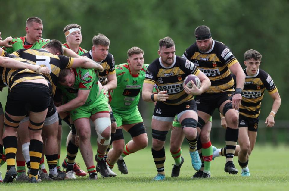 South Wales Argus: Captain Ben Roach on the charge (Image: Huw Evans Agency)