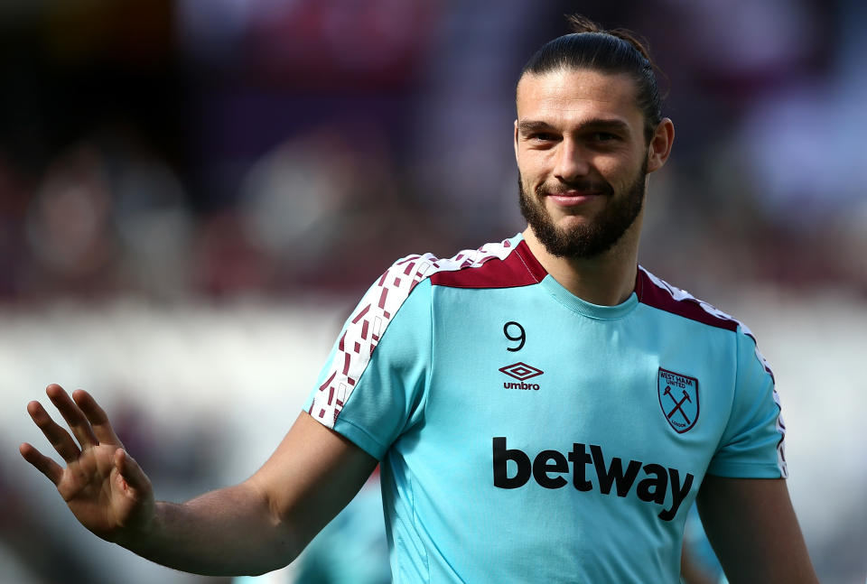 West Ham striker Andy Carroll