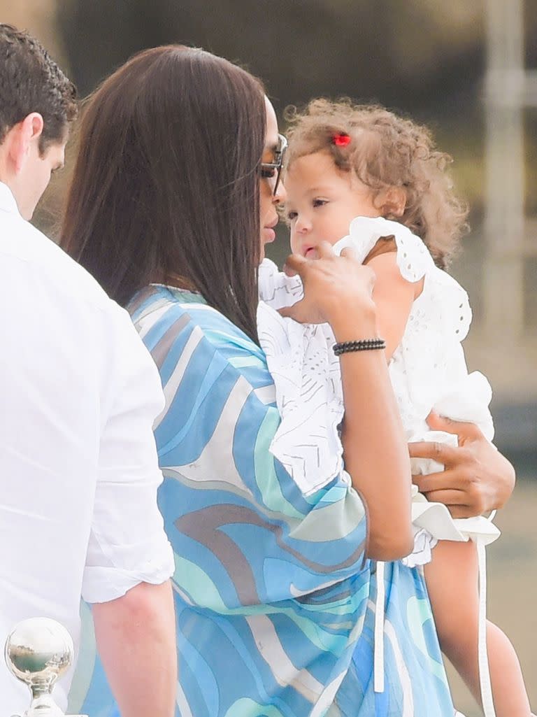 Naomi Campbell y su hija en el 75º Festival Internacional de Cine de Cannes