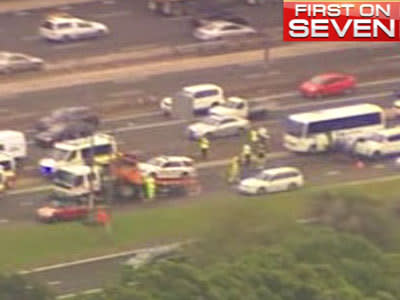 <p>Mini bus crash in Sydney's north</p>