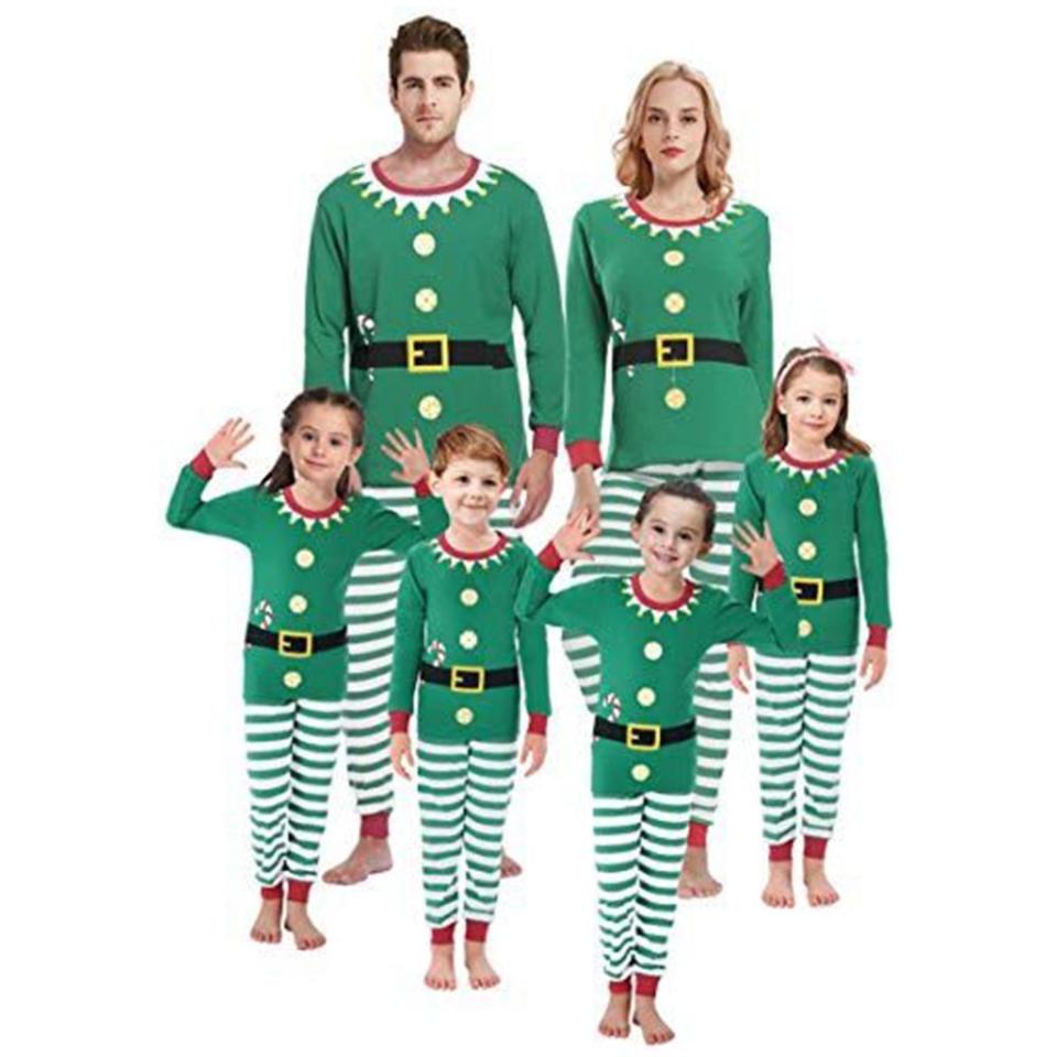 2) Shelry Matching Family Christmas Pajamas