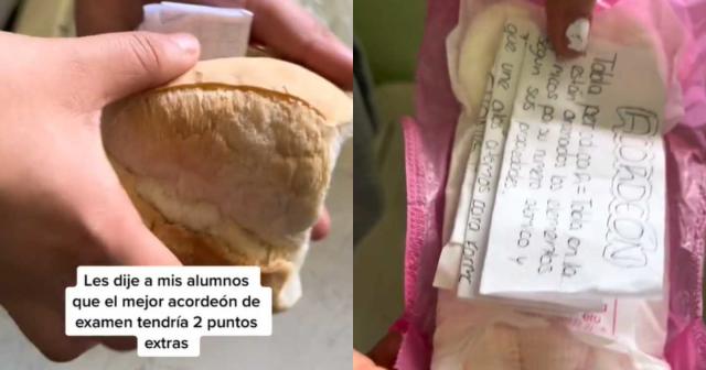 Tortas, toallas sanitarias, galletas y más acordeones que estudiantes se  ingeniaron para ganar dos puntos