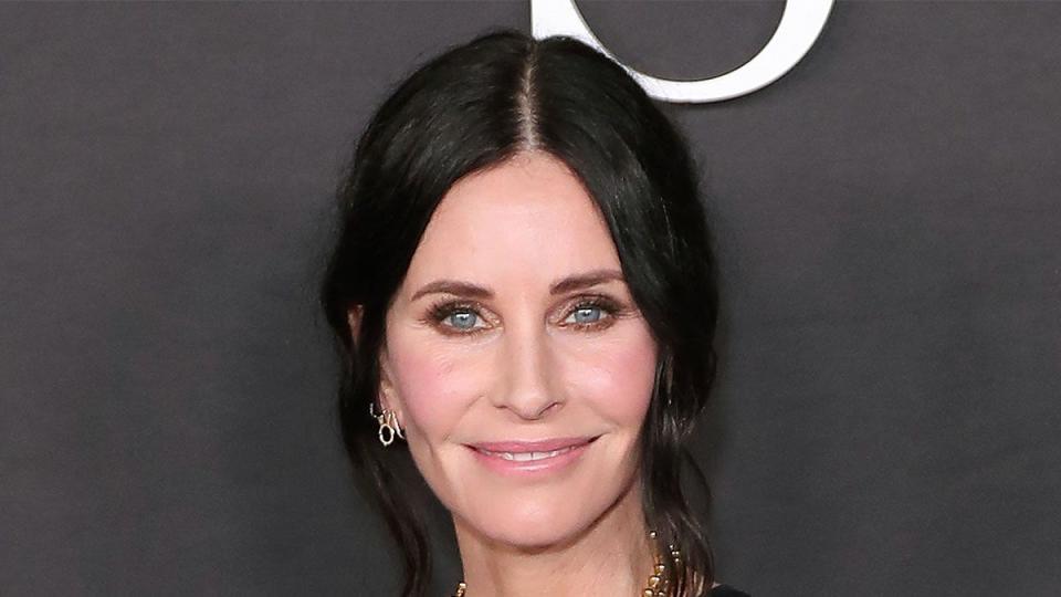 Courteney Cox attends premiere of STARZ "Shining Vale" - red carpet at TCL Chinese Theatre on February 28, 2022 in Hollywood, California.
