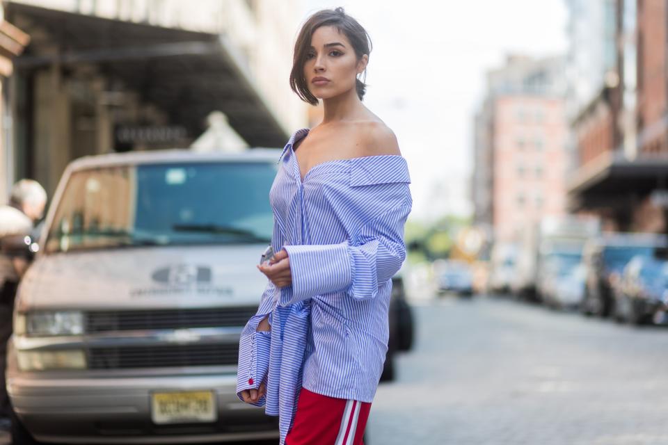 Olivia Culpo in the street