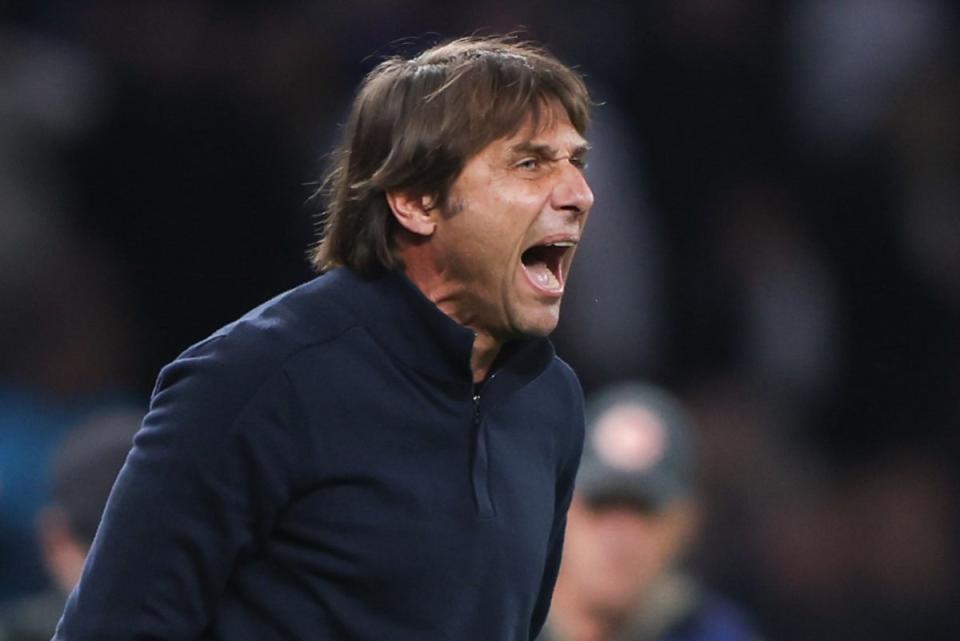 Antonio Conte’s Tottenham are still top of Group D (AP)