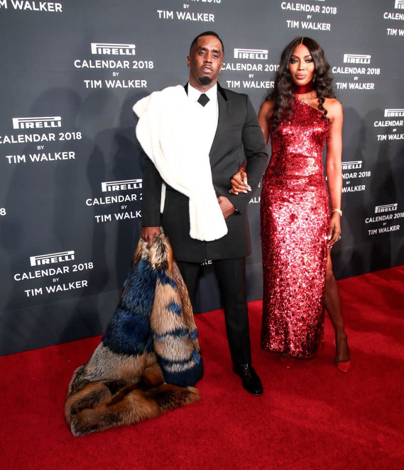 Naomi Campbell und Sean Combs vor dem Manhattan Center am 10. November in New York City. (Bild: Getty Images)