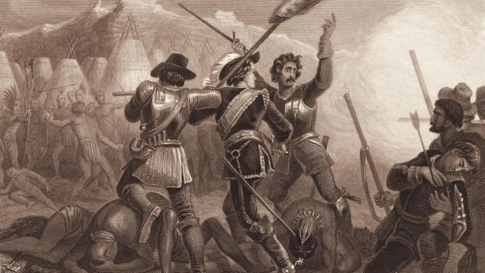 La guerra de Pequot.