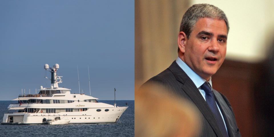 Ralph de la Torre and yacht.